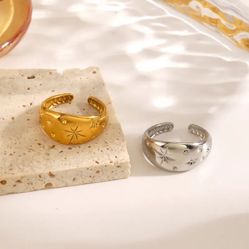 Anillo Diseño Estrellas