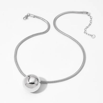Collar Plateado Dijes Grande